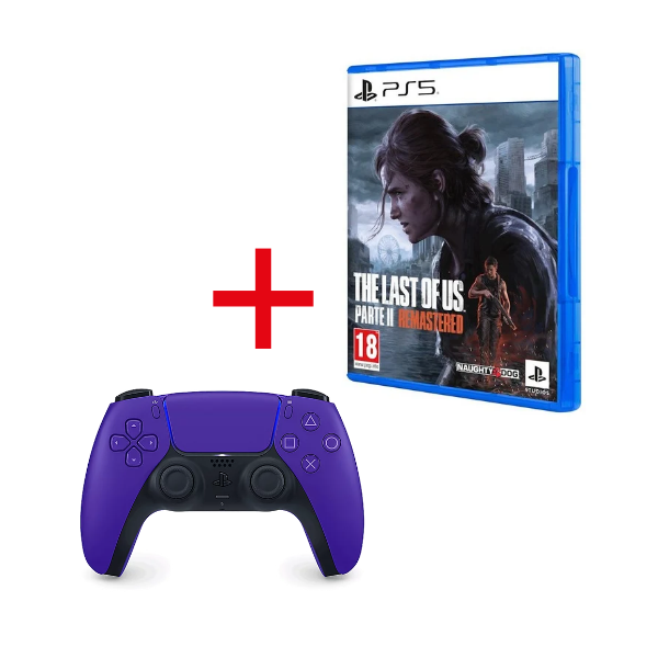 Sony Controller Wireless Dualsense V3 Galactic Purple + The Last of Us Parte II Remastered PS5